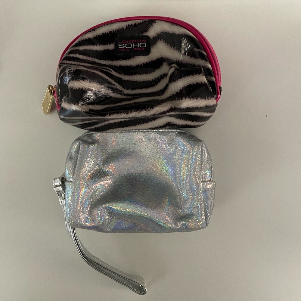 Two mini makeup bags